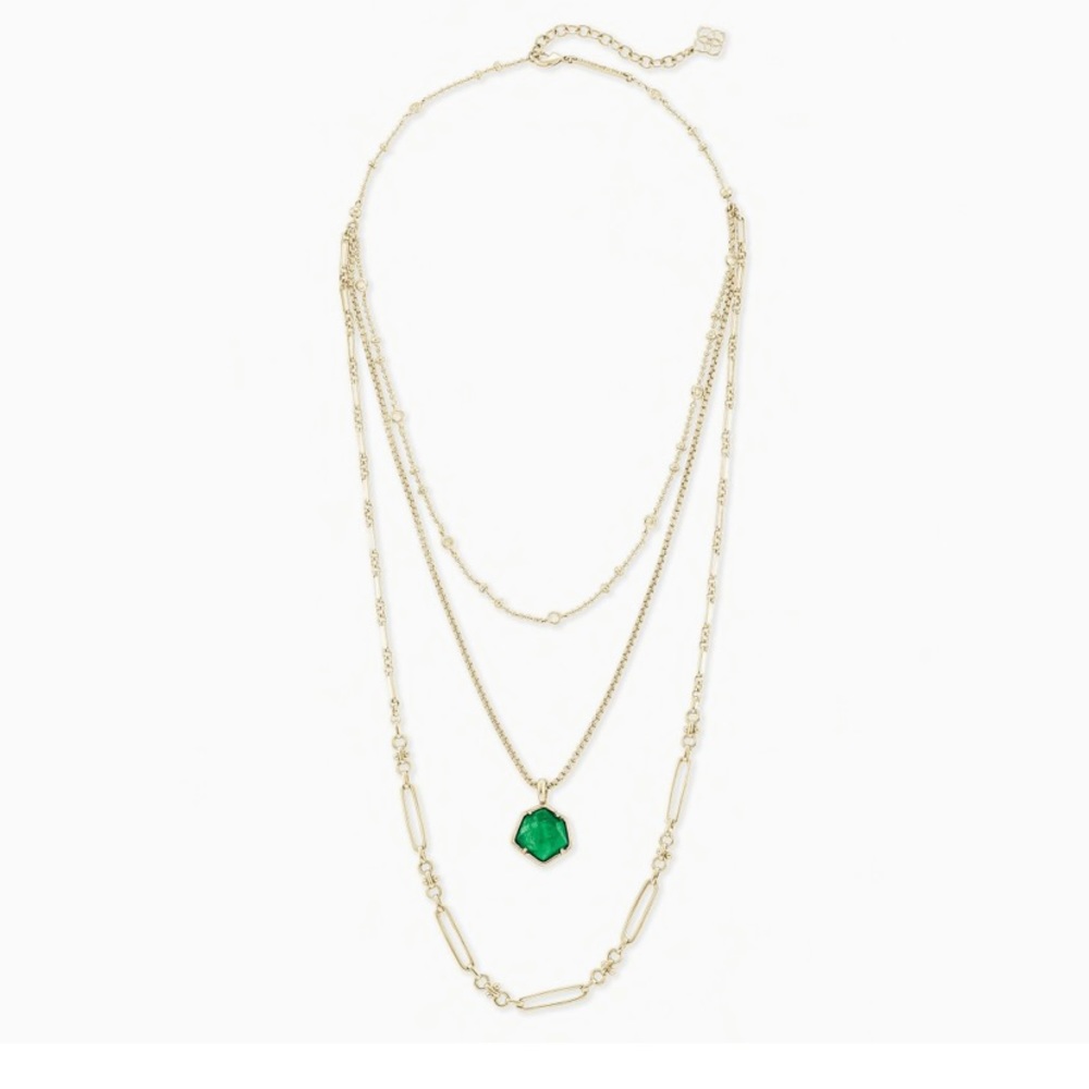 Kendra Scott “Vanessa” triple strand necklace